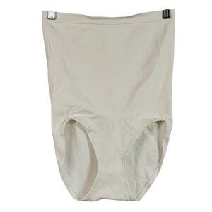 Bali Barely There Girdle Ivory Medium High Waist Hi Cut Leg Opening #4207 VTG